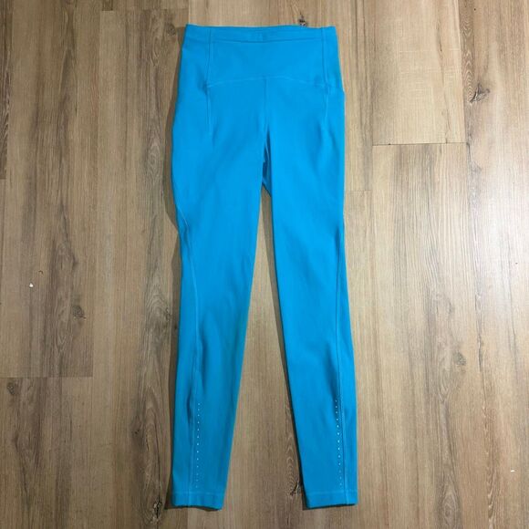 lululemon athletica Pants - Lululemon Swift Speed Mid Rise Blue Tight Leggings Athletic Athleisure Luxury 4